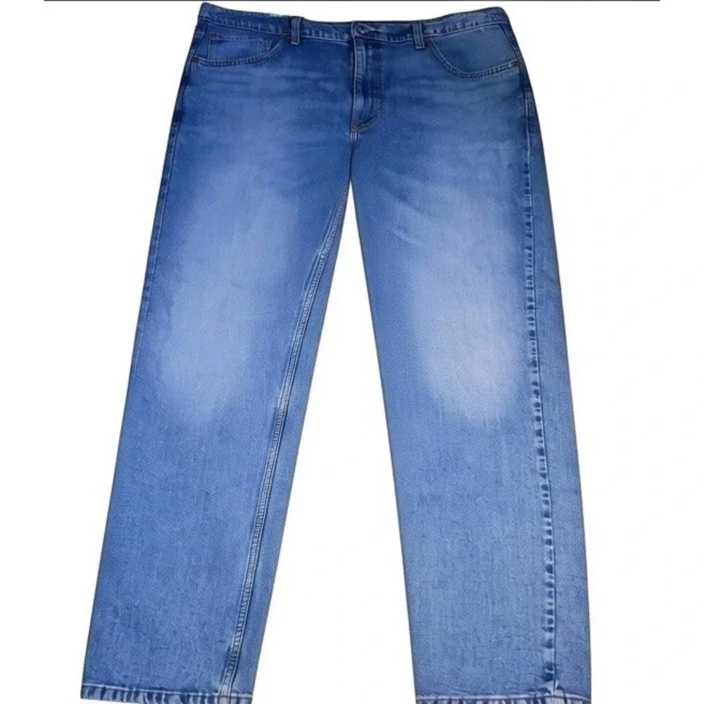 Vintage Levi's 559 Relaxed Straight Jeans size 41x31 Denim Whiskered Tall Levis